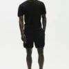 Kurzarmshirt „Ever Soft“ aus Baumwolle und Kaschmir – Schwarz