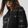 Kurze „Cosmopolitan“-Jacke – Schwarz
