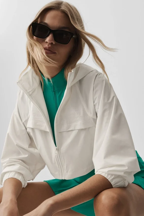 Kurze „Playmaker“-Jacke – Elfenbein