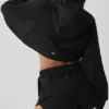 Kurze Playmaker-Jacke – Schwarz