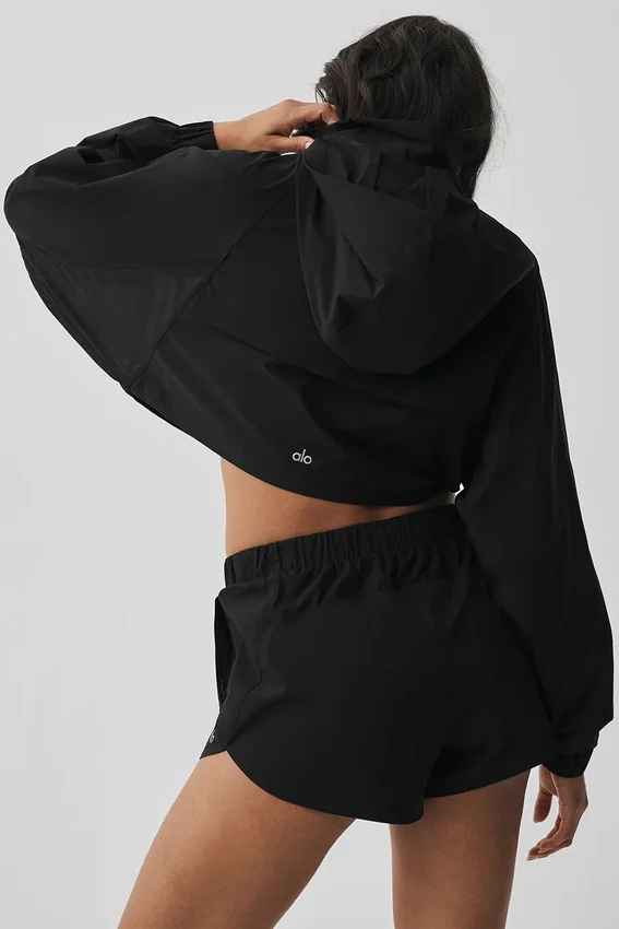 Kurze Playmaker-Jacke – Schwarz