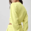 Kurzer Accolade-Pullover mit Rundhalsausschnitt – Sunshine