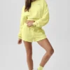 Kurzer Accolade-Pullover mit Rundhalsausschnitt – Sunshine