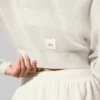 Kurzer Cardigan aus durchscheinendem Kaschmir – Elfenbein