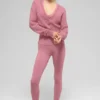 Kurzer Cardigan aus durchscheinendem Kaschmir – Pink Wild Rose