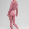 Kurzer Cardigan aus durchscheinendem Kaschmir – Pink Wild Rose