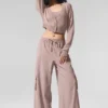 Kurzer Cardigan aus durchscheinendem Kaschmir – Taupe