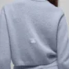Kurzer Cardigan „New Class“ aus Wolle und Kaschmir – Winter Frost