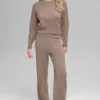 Kurzer „New Class“-Pullover mit Rundhalsausschnitt aus Wolle und Kaschmir – Chai Latte