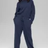 Kurzer „New Class“-Pullover mit Rundhalsausschnitt aus Wolle und Kaschmir – Navy
