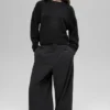 Kurzer „New Class“-Pullover mit Rundhalsausschnitt aus Wolle und Kaschmir – Schwarz