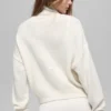 Kurzer Rollkragenpullover „New Class“ aus Wolle und Kaschmir – Elfenbein