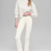 Kurzer Rundhals-Pullover „New Class“ aus Wolle und Kaschmir – Elfenbein