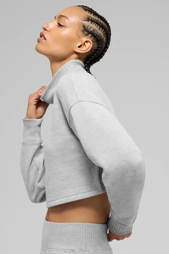 Kurzer „Serenity“-Überzieher – Athletic Heather Grey