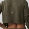 Kurzer Strickcardigan „New Class“ aus Wolle und Kaschmir – Olive Tree