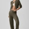 Kurzer Strickcardigan „New Class“ aus Wolle und Kaschmir – Olive Tree
