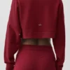 Kurzer Sway-Pullover mit Rundhalsausschnitt – Summer Romance Red