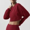 Kurzer Sway-Pullover mit Rundhalsausschnitt – Summer Romance Red