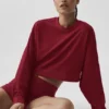Kurzer Sway-Pullover mit Rundhalsausschnitt – Summer Romance Red