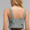 Kurzes Dreamscape-Top – Lunar Grey