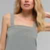Kurzes Dreamscape-Top – Lunar Grey