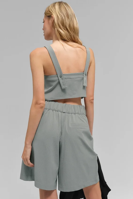 Kurzes Dreamscape-Top – Lunar Grey