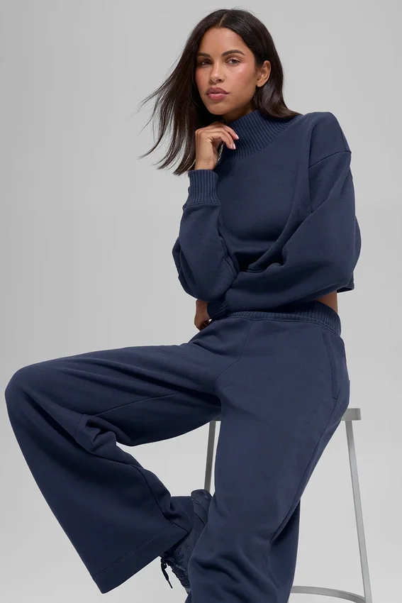 Kurzes „Serenity“-Überkleid – Navy