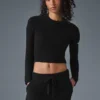 Kuscheliger Langarmpullover – Schwarz