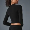 Kuscheliger Langarmpullover – Schwarz
