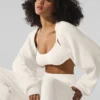Kuscheliger Pullover-Schal – Elfenbein