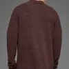 Langarmshirt aus strukturiertem Strick – Brownstone