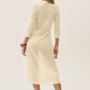 Langer Heatwave-Cardigan aus Seide und Kaschmir – Sandy Beige