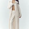 Langer Kaschmir-Cardigan „Northstar“ – Elfenbein