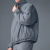 Latitude Leichte Pulloverjacke mit halbem Reißverschluss – Stahlgrau