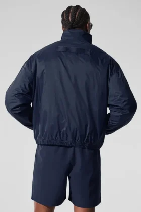 Latitude Light Weight 1/2 Zip Pullover-Jacke – Marineblau