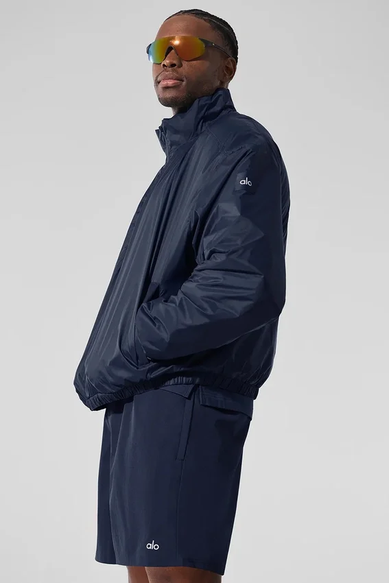 Latitude Light Weight 1/2 Zip Pullover-Jacke – Marineblau
