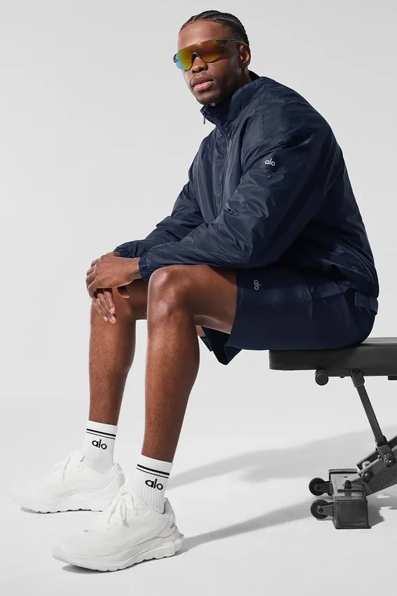 Latitude Light Weight 1/2 Zip Pullover-Jacke – Marineblau