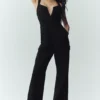 Latzhose „Bunny Slope“ aus Wollmischung – Schwarz