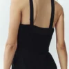 Latzhose „Bunny Slope“ aus Wollmischung – Schwarz