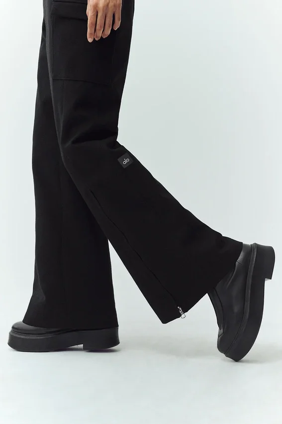 Latzhose „Bunny Slope“ aus Wollmischung – Schwarz