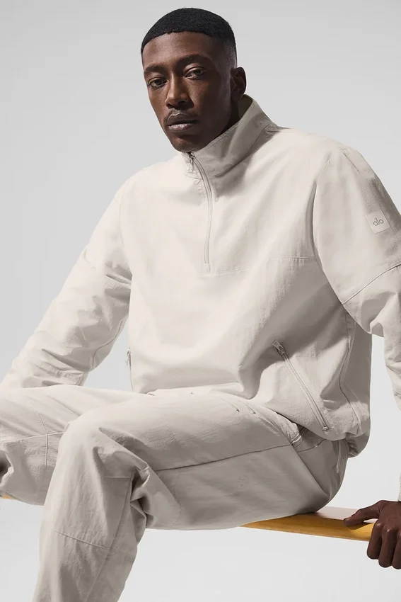Leichter Takeaway-Pullover – Bone