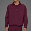Leichter Takeaway-Pullover – Burgunderrot
