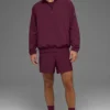 Leichter Takeaway-Pullover – Burgunderrot