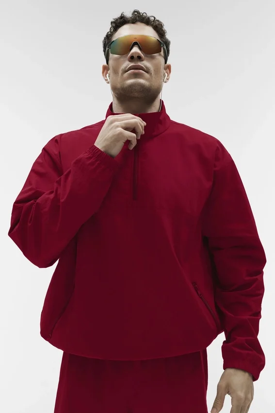 Leichter Takeaway-Pullover – Garnet