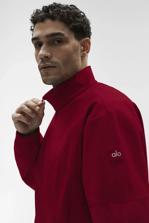 Leichter Takeaway-Pullover – Garnet