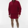 Leichter Takeaway-Pullover – Garnet