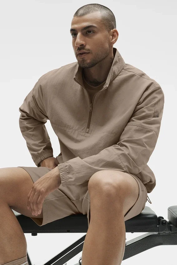 Leichter Takeaway-Pullover – Gravel