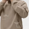Leichter Takeaway-Pullover – Gravel