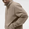 Leichter Takeaway-Pullover – Gravel