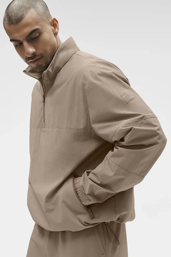 Leichter Takeaway-Pullover – Gravel